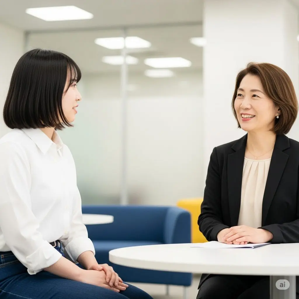 企業紹介をしている人の画像