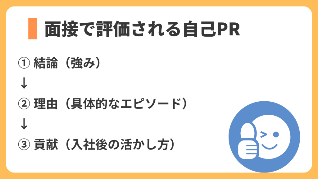 面接で評価される自己PR