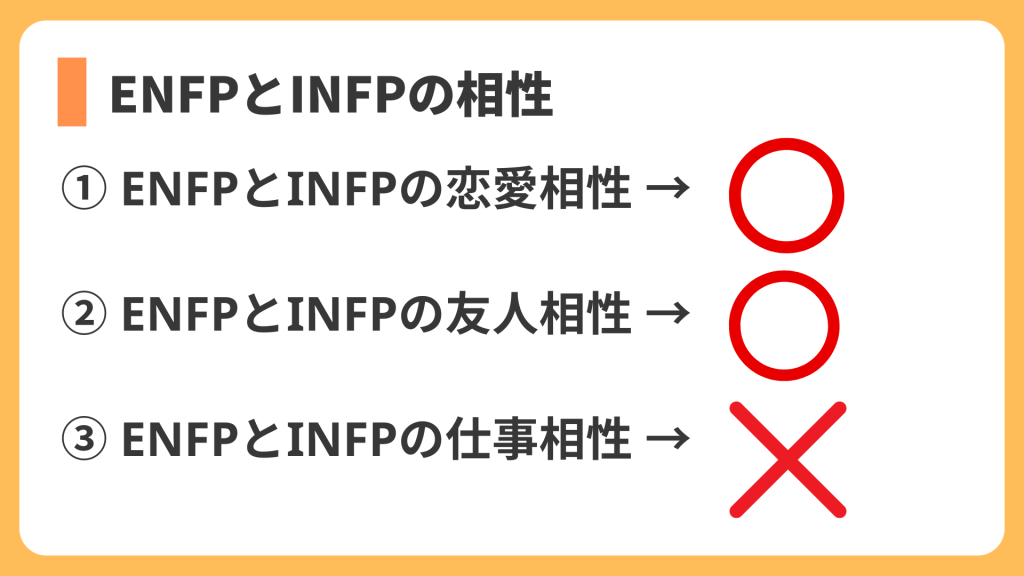 enfpとinfpの相性