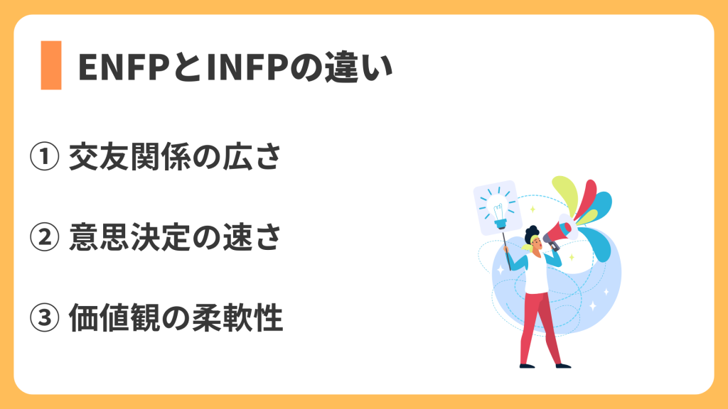 enfpとinfpの違い