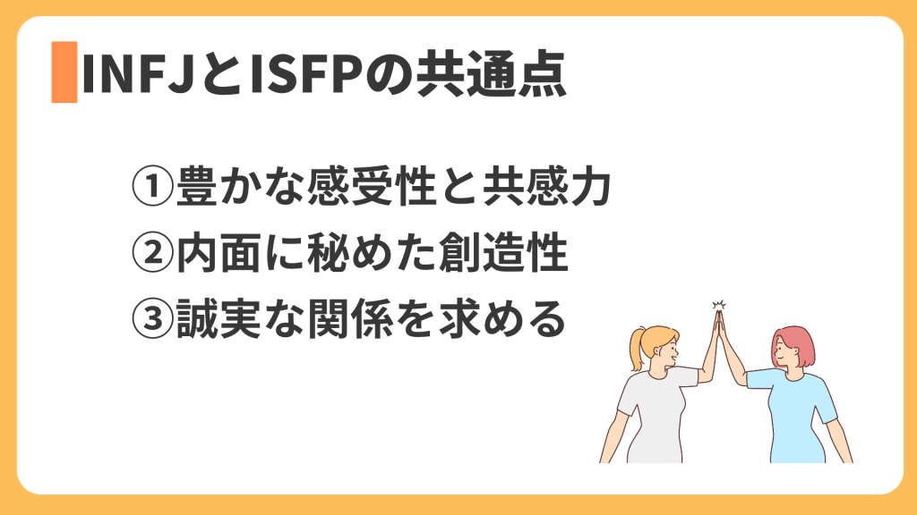 INFJとISFPの共通点