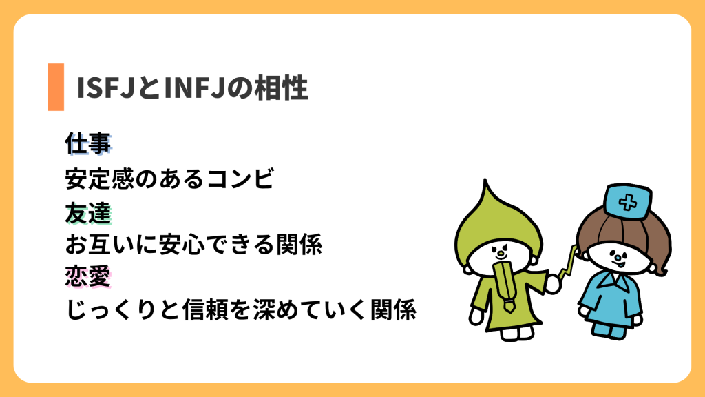ISFJとINFJの相性