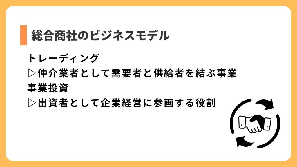総合商社のビジネスモデルは?