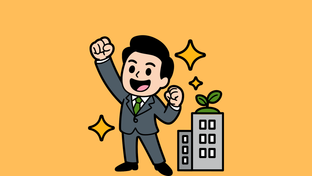 企業に内定したサラリーマン