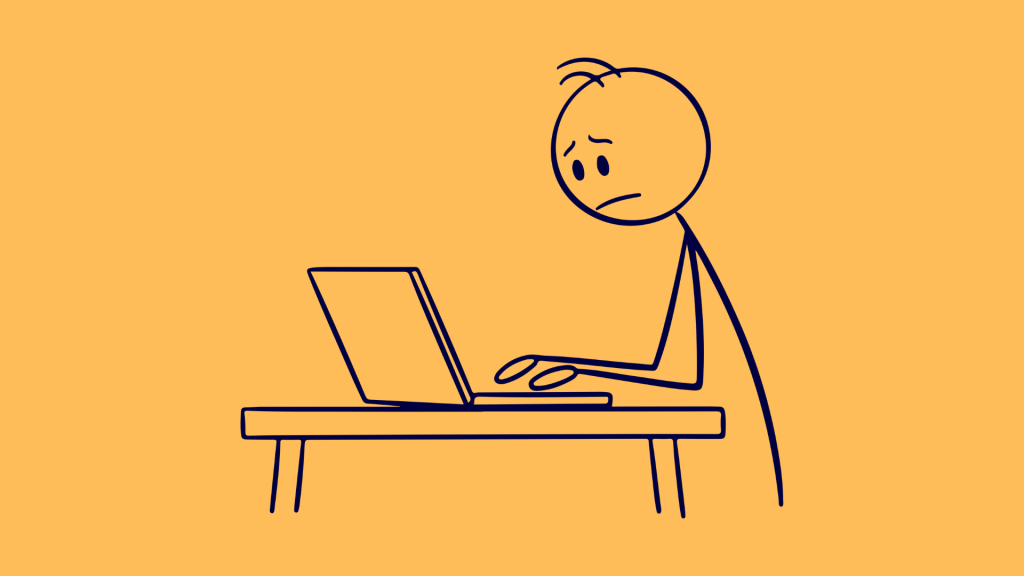 デスクワークする人